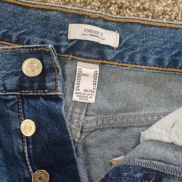 Forever 21 High Waist Ripped Mom Jeans - Picture 2 of 8